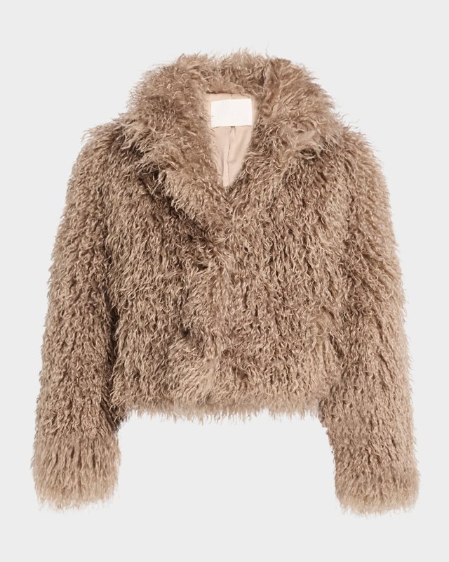 Relaxed Faux Fur Coat